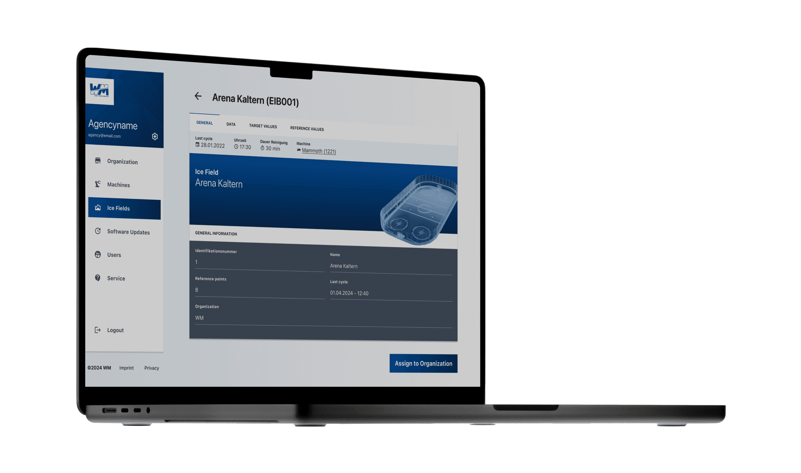 WM - IoT platform for connected ice processing machines}